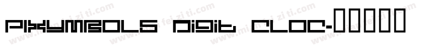 PIXymbols Digit Cloc字体转换